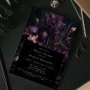 Dark Moody Purple Gothic Florals Bridal Shower