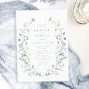 Dusty Blue Wildflower Rustic Boho Bridal Shower