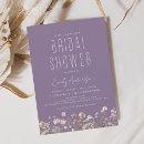 Dusty Purple Boho Wildflower Bridal Shower