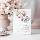 Dusty Rose Floral Elegant Minimal Bridal Shower