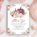 Dusty Rose Pink Pumpkin Floral Bridal Shower