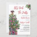 Editable Deck the Halls Christmas Bridal Shower