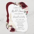 Eiffel Paris Bridal Shower Burgundy Blush Floral