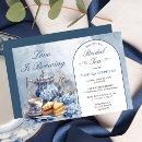 Elegant Blue Floral Tea Set Bridal Shower Tea