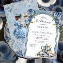 Elegant Blue Floral Tea Set Bridal Tea Shower