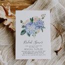 Elegant Blue Hydrangea | White Bridal Shower