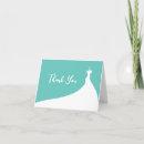 Elegant Bridal Shower Thank You  turquoise