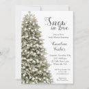 Elegant Christmas Tree Snow in Love Bridal Shower