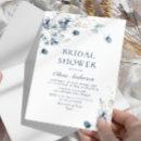 Elegant Dusty Blue Winter Foliage BRIDAL SHOWER