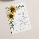 Elegant Eucalyptus Floral Sunflower Bridal Shower