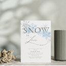 Elegant Glitter Snow in Love Bridal Shower