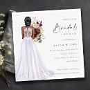 Elegant Lilac Wedding Gown Bridal Shower Invite