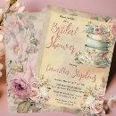 Elegant Pink Floral Tea Cups Bridal Shower Tea