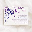 Elegant Purple and Blue Butterflies Bridal Shower