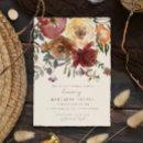 Elegant Romantic Fall Floral Red Bridal Shower