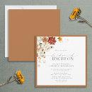 Elegant Rust Orange Floral Bridal Luncheon