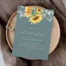 Elegant Rustic Sunflower Bridal Shower