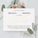 Elegant Script Couple's Shower Gold Foil Foil