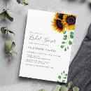 Elegant sunflower eucalyptus bridal shower