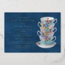 Elegant Teacups Bridal Shower Tea Party Real Foil