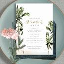 Elegant Tropical Beach Palm Trees Bridal Shower