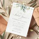 Eucalyptus Greenery Gold Leaves Bridal Shower