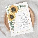 Eucalyptus Sunflower Script Bridal Shower