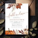 Fall in love autumn floral pumpkin bridal shower