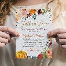 Fall in Love Autumn Floral Romance Bridal Shower