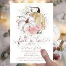 Fall In Love Bridal Shower Pumpkin Floral