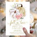 Fall In Love Bridal Shower Pumpkin Floral