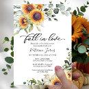 Fall In Love Greenery Sunflowers Bridal Shower