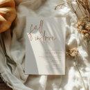 Fall in Love Minimalist Earthy Bridal Shower