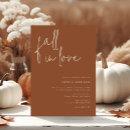 Fall in Love Minimalist Terracotta Bridal Shower