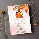 Fall in love pumpkin maple autumn bridal shower