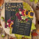 Fall in love rustic sunflower roses bridal shower