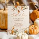 Fall in Love terracotta autumn bridal shower