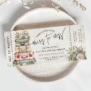 Floral Miss to Mrs Travel Bridal Shower Ticket