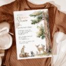 Forest Woodland Animals Couples Baby Shower