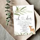 Gender neutral deer woodland couples baby shower