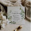 Geometric Gold Tropical Green Couples Shower