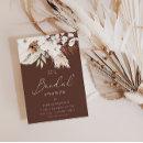 Gorgeous Chocolate Boho White Floral Bridal Shower