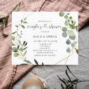 Greenery Eucalyptus Heart Botanical Couple Shower