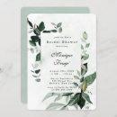 Greenery Eucalyptus Rustic Bridal Shower Invitatio