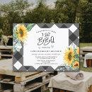 I Do BBQ Sunflower Buffalo Plaid Bridal Shower