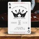 King & Queen of Spades Casino Poker  Wedding