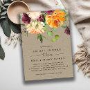 KRAFT BLUSH YELLOW ORANGE FLORAL BRIDAL SHOWER