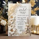 Lace Floral Gold Foil Embossed Bridal Shower