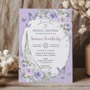 Lavender Lilac Purple Floral Paris Bridal Shower