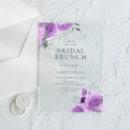 Lavender Purple & Silver Bridal Shower Brunch Acrylic